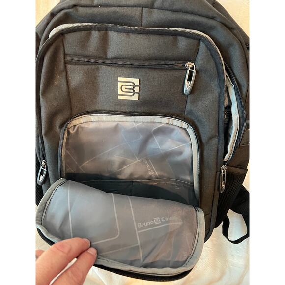 Bruno Cavalli Padded Computer Black Backpack - Picture 3 of 6